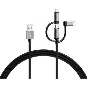 Charge Varta Speed & Sync Kabel 3in1 USB-A auf Light./Mic./USB-C