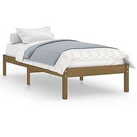 vidaXL Sängynrunko honungsbrun massiv furu 100x200 cm 810010