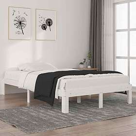 vidaXL Bed Frame vit massiv furu 120x200 cm 810361