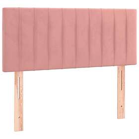 vidaXL Ramsäng med madrass rosa 100x200 cm sammet 3141412