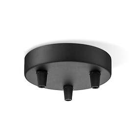 Home Sweet Home Taklampsfäste Rund Svart 3 Fästen