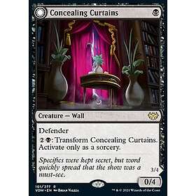 Magic löskort: Innistrad: Crimson Vow: Concealing Curtains // Revealing Eye (Foil)
