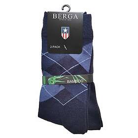 Berga strumpa 2-pack Mönstrad (Herr)