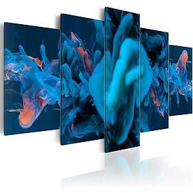 Artgeist Beneath the Blue Abstrakt bild i blå nyanser tryckt på duk Flera storlekar 200x100