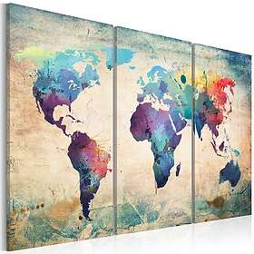 Artgeist Rainbow Triptych bild flerfärgat tryck, 2 storlekar 60x40