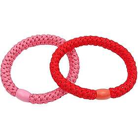 Lyko By Woven Hair Ties Fuchsia