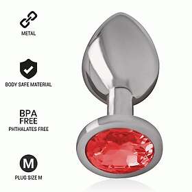 Metal INTENSE ANAL PLUG RED SIZE M