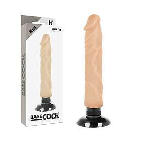BaseCock realistic vibrator 2-1 flesh 20cm