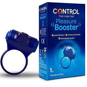 Control pleasure booster vibrating ring