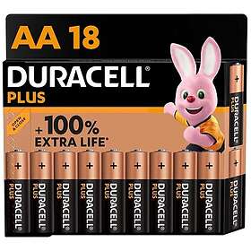 Duracell Plus Power 100 Alkaliskt Batteri AA LR6 18st