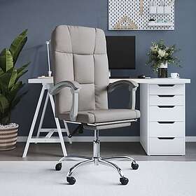 vidaXL Kontorstol taupe tyg 349635