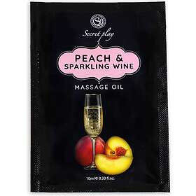 Peach Secretplay sparkling wine massage oil sachet 10ml