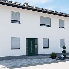 vidaXL Ytterdörr antracit 108x200 cm PVC 3157087