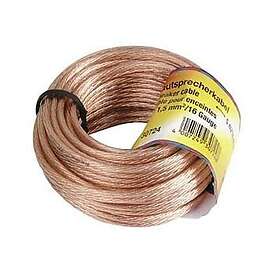 Hama Speaker Cable 2x1.5 mm2 10m Transparent