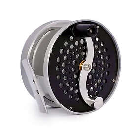 Silver Iwana Salmon Series Flugrulle Large Black & Höger