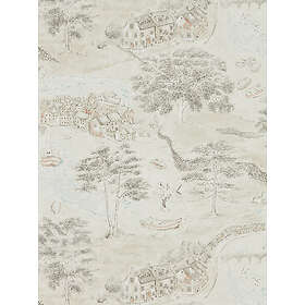 Sanderson Sea Houses Charcoal/Linen DEBB216489
