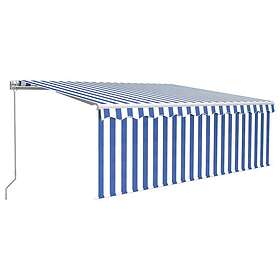 vidaXL Manual Retractable Awning with Blind 450x300cm