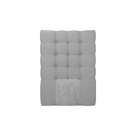 Sänggavel Boxford 80 cm Rutor Ljusgrå 654311