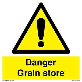 Viking Signs Danger Grain butiksskylt – 200 x 200 mm – S20