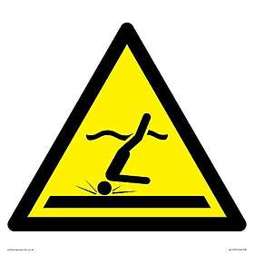 Viking Signs W048 Varning: Grunt vatten (dykning) skylt 300 x 300 mm S30