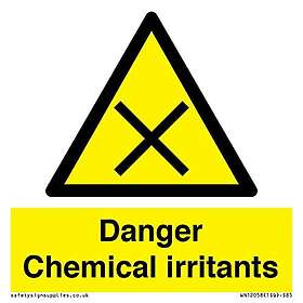 Viking Signs Danger Chemical Irritants skylt 85 x 85 mm S85