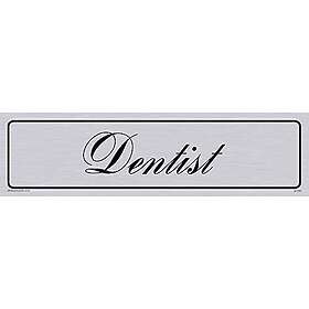 Cartello Entrata Viking DV1077-L26-S, Testo Nero Su Sfondo Argento, Plastica Semi-rigida, Misure 225x60 Mm, Made In UK - 3