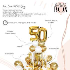 Ballongbox Siffror Guld 50