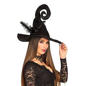 Boland Svart Häxhatt med Blomma One size