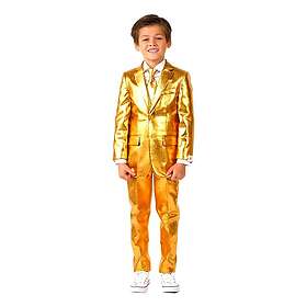 OppoSuits Boys Groovy Gold Kostym 122/128