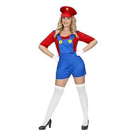 Rörmokartjej Röd Maskeraddräkt Medium