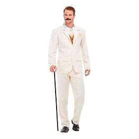 Smiffys 20-tals Vit Kostym Maskeraddräkt Medium
