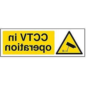 VSafety 24 Hour CCTV In Operation Sign - 200mm X 300mm - 3mm Brushed Alu Comp