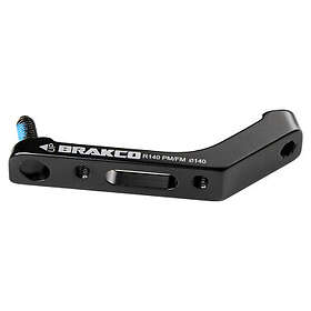 Brakco Flatmount Postmount 140 Mm Rear Disc Adapter Silver