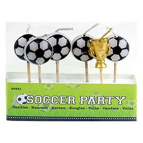 Folat Tårtljus Fotboll 6-pack