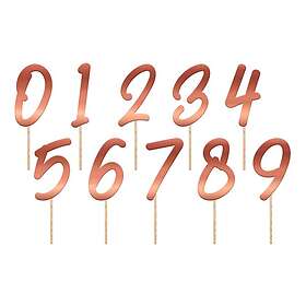 Folat Tårtdekoration Siffror Lush Blush 20-pack