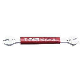 Unior Double Sided Spoke Wrench 4/4.4mm Durchsichtig