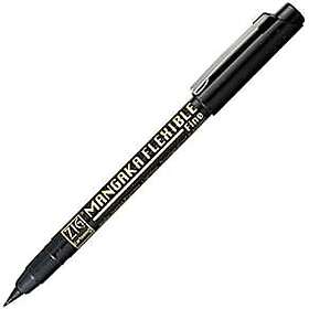ZIG Mangaka FLEXIBLE Fine Svart 12st