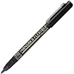 ZIG Mangaka FLEXIBLE Medium Svart 12st