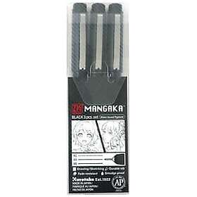 ZIG Mangaka Fineliner 3-pack 0,1+0,3+0,5