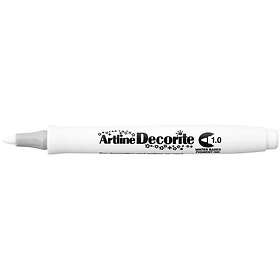 Artline Decorite Rund 1,0mm vit 12st
