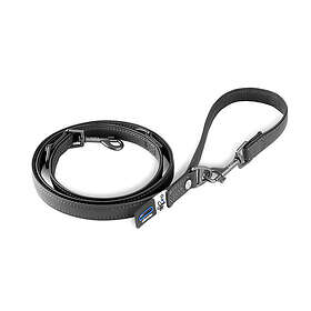 Curli Apple Leather Adjustable Leash Justerbart Hundkoppel Black L