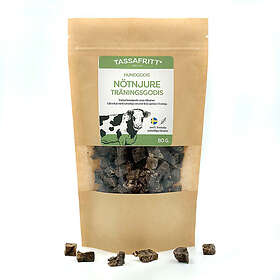 TassaFritt Svenskt Hundgodis Oxnjure i Småbitar 80g