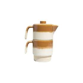 United by Blue Stackble Stoneware Tea Pot Beige,Vit