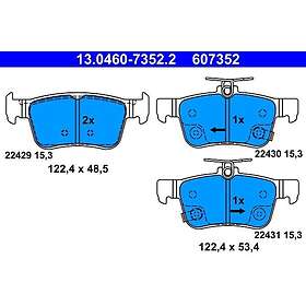 ATE Honda Bromsbelaggssats skivbroms 13046073522