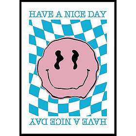 Gallerix Poster Smiley Pink And Blue 21x30 5155-21x30