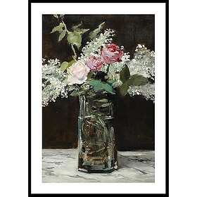 Gallerix Poster Vase Of White Lilacs And Roses By Edouard Manet 70x100 5118-70x100