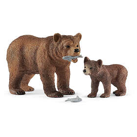 Schleich 42473 Grizzlybjörnar Mother With Cub