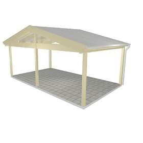 Landskap Uterumsstomme Glimma B 5999 x D 3580mm med Mittstolpe 60849629