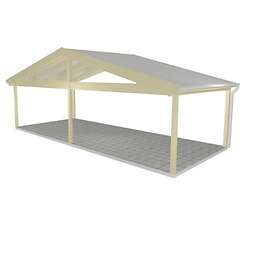 Landskap Uterumsstomme Glimma B 8645 x D 3657mm med Mittstolpe 60849658