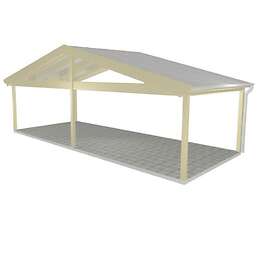 Landskap Uterumsstomme Glimma B 8645 x D 3580mm med Mittstolpe 60849659